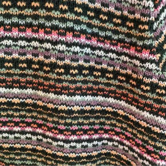 So blue Sigrid Olsen cowel neck 100%cotton multi coloured sweater. - Picture 6 of 7